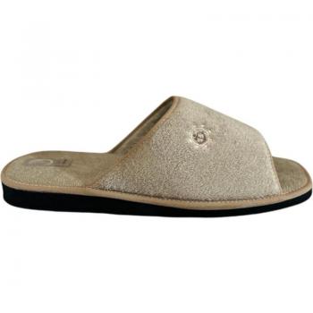 Zapatilla de casa para hombre Amoros modelo Marinero, color beige, diseño marinero, suela antideslizante, material suave y cómodo
