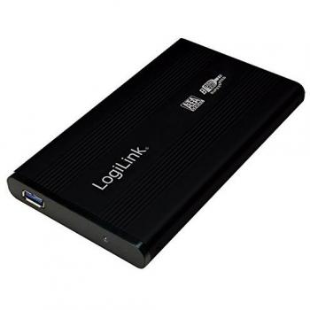 Caja Externa LogiLink 2.5 USB 3.0 SATA Negro con suministro de corriente