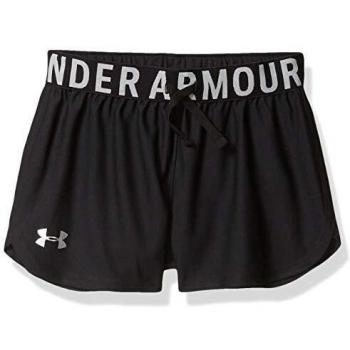 Under Armour Play Up Solid Corto, Niñas, Negro, YXL