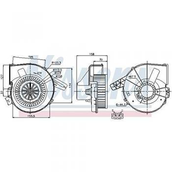 Nissens 87028 Calefacción para Automóviles