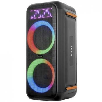 Infiniton Party EQ60 Altavoz Portátil Bluetooth 900W con Luz LED, Subwoofer, Micrófono con Cable Incluido, Control Remoto Incorporado y Radio FM