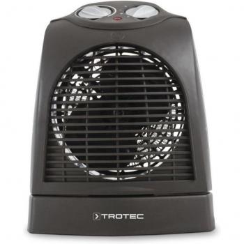Termoventilador Trotec TFH 22 E - Potencia de 2000W, tres niveles de calefacción, termostato ajustable, ventilación sin calefacción, diseño compacto y ligero, protección contra sobrecalent