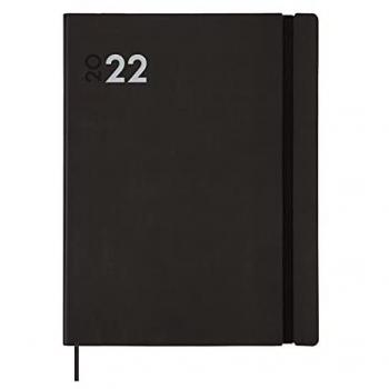 Agenda 2022 Semana Vista Vertical Dinamic Mara Y12 Negro Catalán 210x270 mm