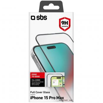 Protector de Pantalla y Trasero Transparente SBS para iPhone 15 Pro Max - 1 Pieza