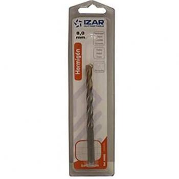Izar 67931 Serie M886 Broca Punta Metal Duro Pared Profesional, 8 x L120 mm
