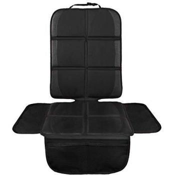 NWOUIIAY Protector de Asiento para Coche Impermeable Antideslizante con Bolsillos para los Asientos de Coche de Bebé Fácil de Limpiar y Arreglar Negro