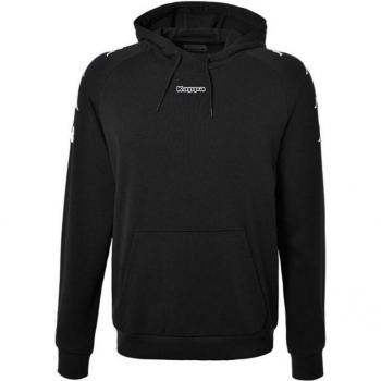 Sudadera Kappa Kortus Negro Blanco Hoodie 3114Fmw-A02