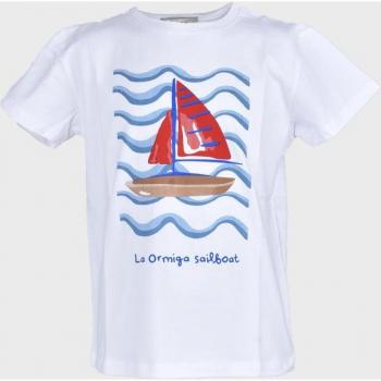 La Ormiga - Camiseta niño barco de algodón orgánico y diseño marinero