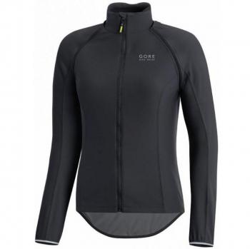 Gore Bike Wear Power Gore Windstopper Zip-Off - Maillot para mujer, color negro, talla L