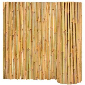 vidaXL Cerca de jardín de bambú 300x100 cm