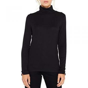 Esprit 109Ee1K002 Camiseta de Manga Larga, Negro