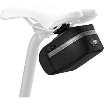 ASG International Pin 695 Large Quick Release Cycling Saddle Bag, Unisex Adulto, Negro, ESTANDAR