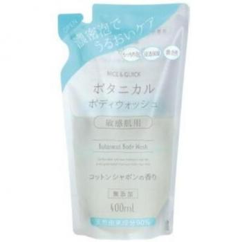 Nice & Quick Botanical Cotton Body Wash Refill 400ml