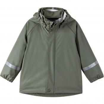 Reima Lampi Waterproof Rain Jacket for Kids - Green Regular Fit