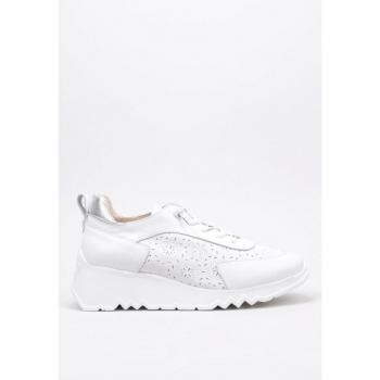 Wonders Women's White Platform Sneakers E-6720-P