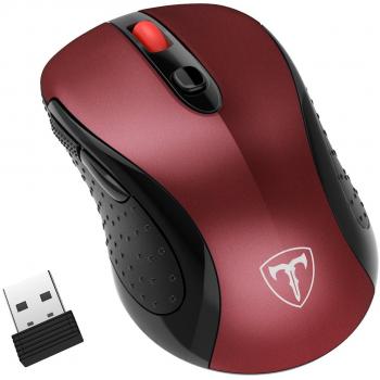 TopElek Ratón Inalámbrico DE 2,4 GHz con Receptor Nano USB, Ratón Wireless con 6 Botones