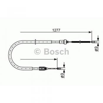 Cable de freno de mano BOSCH 1 987 477 645 para Renault Clio 2 y Kasten