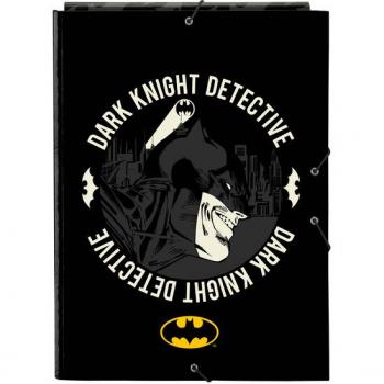 Carpeta Folio 3 Solapas Batman Hero - Safta: Carpeta Anillas Licencia Oficial con Diseño Exclusivo, Ideal para Uso Diario