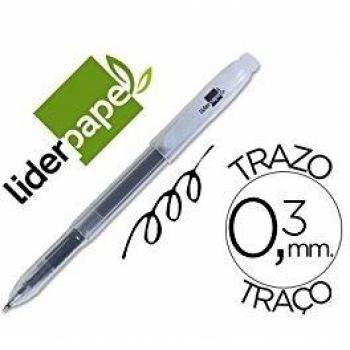 Boligrafo liderpapel super gel punta 0.5 mm negro