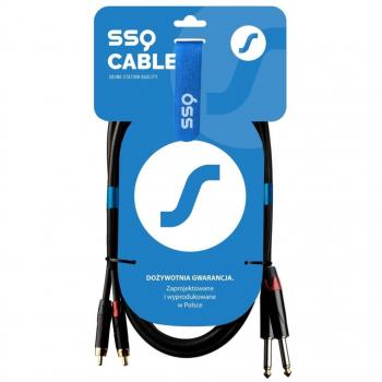 Cable de Audio Jack a RCA Sound Station Quality SSQ SS-1429 Negro 3 m