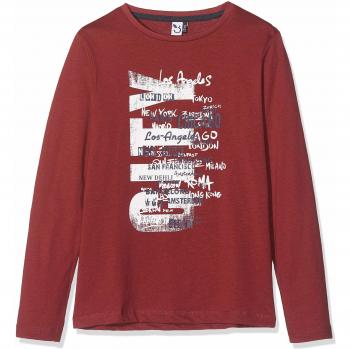 3 Pommes 3p10005 tee Shirt Ml Camiseta, Rojo