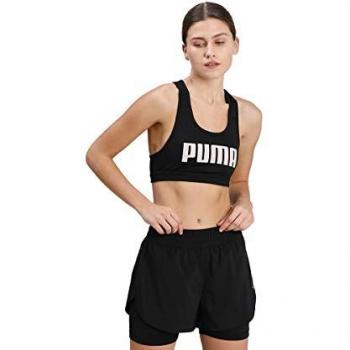 Puma Sujetador Deportivo Mid Impact 4Keeps Graphic Negro Blanco M Mujer