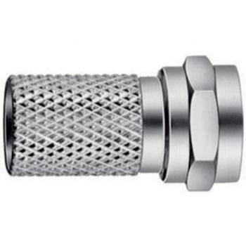 7 mm Male Silver F-Connector Pack of 10