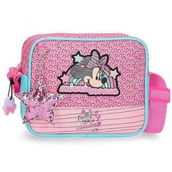 Disney Minnie Pink Vibes Bandolera Rosa 18x15x5 cms Poliéster