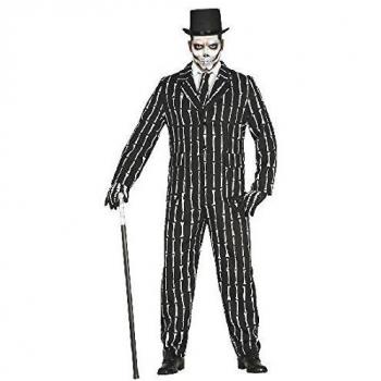 Disfraz de Traje Rayas Huesos para Adulto Talla L 52-54