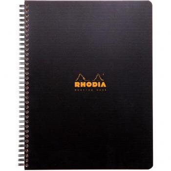 Meeting Book A4+ Rhodiactive - Cuaderno de Reuniones Premium en Color Negro