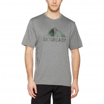 North Face M Ma Graphic Reaxion Amp Crew - EU - Camiseta de manga corta para hombre, color gris, talla L