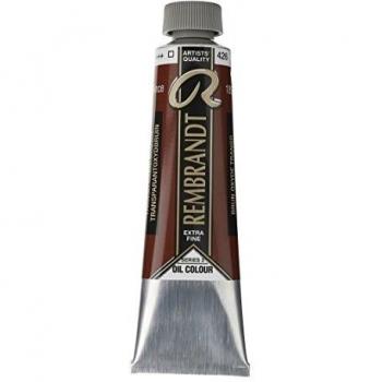 Talens Rembrandt - Excelentes colores de pintura al óleo - 40 ml - 426 Marrón óxido transparente