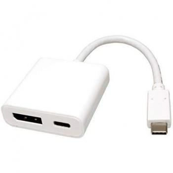 Roline Adaptador de Pantalla USB Tipo C - DisplayPort v1.2 + PD
