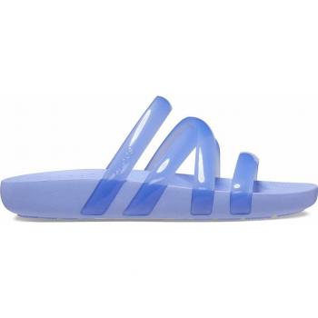 Crocs Zuecos Splash Glossy Strappy Azul