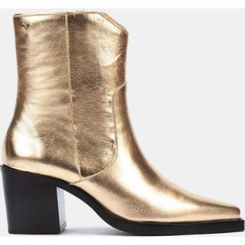 Martinelli Kayla Women's Leather Zip Ankle Boots with Block Heel
