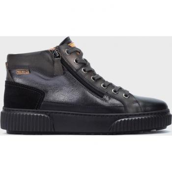 Zapatillas de piel Pikolinos Riells W4Z para mujer con suela extraligera y plantilla acolchada en color negro