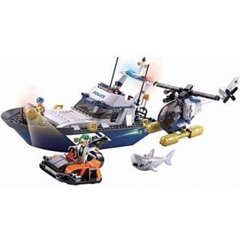 SLUBAN BRICKS, Police II Patrulla Marina 339 pzs Juegos de construcción