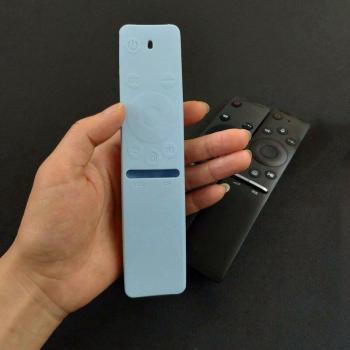 Funda de Silicona para Control Remoto de TV Inteligente Samsung con Versión de Voz, Compatible con UA55KU6300J y UA65KS9800, 1 Unidad