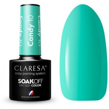 Claresa Esmalte Semipermanente Soak Off 10 Candy - 5g, Uv/led Color Gel
