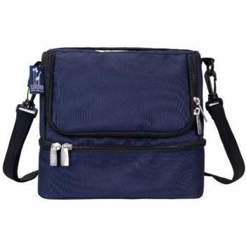 Whale Blue Double Decker Lunch Bag