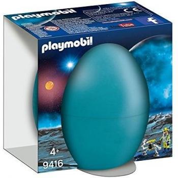PLAYMOBIL- Agente Espacial con Robot Juguete, Multicolor