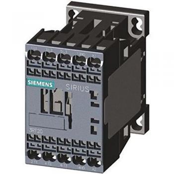 Contactor Siemens SIRIUS 3RT2, 3 polos, 3 contactos NA, 9 A, bobina 230 Vac, capacidad de 4 kW
