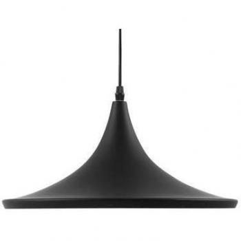 Lámpara de techo minimalista moderna geométrica de metal negro mate con pantalla dorada 171 cm Yamuna Beliani