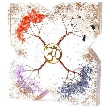 Large 4-Tree Copper Orgonite Desk Power Pack