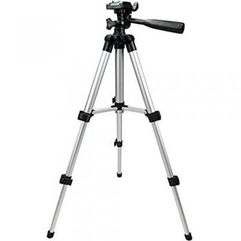 Trípode Universal de 26-60 cm para Cámaras Digitales y Fotografía - Negro/Plateado