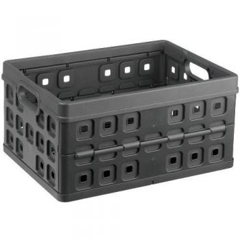 Caja Plegable Square 32L, Medidas: 36 x 49 x 24.5 cm, Color Antracita