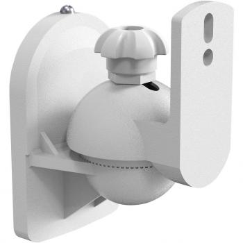 Soporte de pared para altavoces My Wall HB 6 WL, inclinable y rotatable, distancia máxima a la pared: 64 mm, color blanco, 1 par