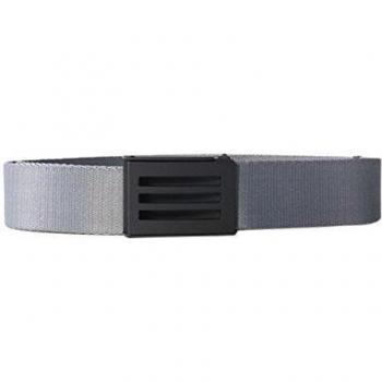 adidas Webbing - Cinturón para hombre, color gris, talla M