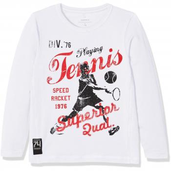 NAME IT Nithfalk Ls Top Nmt, Camisa para Niños, Blanco