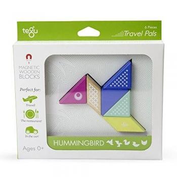 Tegu Juego de Bloques de Construcción de Madera Magnéticos Compañero de Viaje - Colibrí , Color/Modelo Surtido